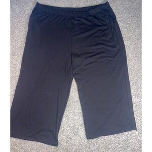 Jessica London Plus Size Black Pants 30w-32w Knit‎ Pants Comfort Pockets
